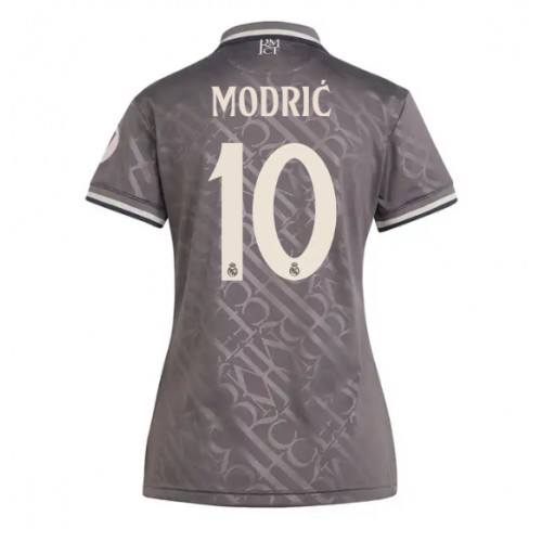 Fotballdrakt Dame Real Madrid Luka Modric #10 Tredjedrakt 2024-25 Kortermet